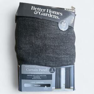 Better Homes & Gardens Blackout Linen Curtain Panel 50x84"